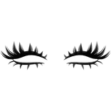 ♡ celestial lashes (white liner)