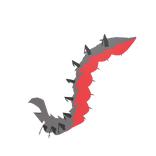 Centipede Tail (Grey/Red)