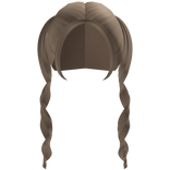 ♡ Chai Cutesy Kawaii Long Curly Swirly Pigtails