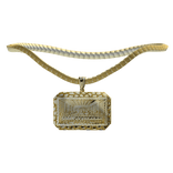 10k Solid Pure Gold Pendant W Chain