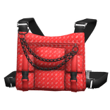 chain vest designer red
