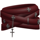 Chains Face Bandages Dark Red