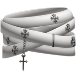 Chains Face Bandages White