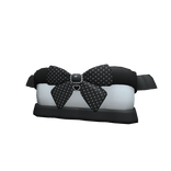 Charmie Dottie black and white laced crop top