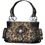 Cheetah Leopard Print Cross Bag 2000s Rhinestone 