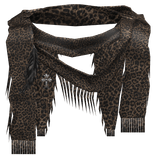 Cheetah Print Layered Esoteric Neck Scarves