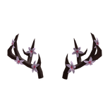 cherry blossom floral antlers