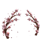 cherry blossom flower arch - pink