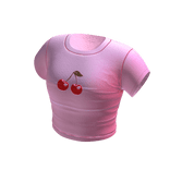 Cherry Crop Pink Tee