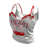 ✨ Cherry Gingham Red Tee Igari Jumino