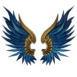 Cherubim’s Royal Blue and Gold Wings
