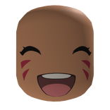 chibi cheer cute laughing face with whiskers