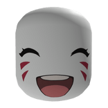 chibi cheer cute laughing face with whiskers