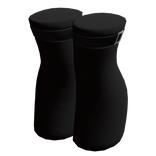 Chibi Doll Belt Thigh Socks - Black