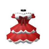 🎅💖Chibi Doll - Cute Red Pompous Christmas Dress