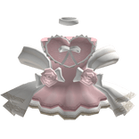 Chibi Doll Light Pink Heart Royal Dress w roses
