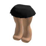 Chibi Doll Skirt + Fishnet