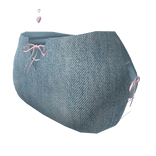 Chibi Dollie Denim Lace Skirt With Heart Piercing