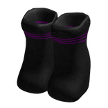 Chibi Style Stockings - Purple Stripes/Bands