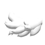 chibi wolf tail (white)