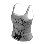 Chic 2000s Tank Top | White