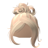 ♡ Chic Blonde Messy Bun Updo