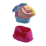 ☆ Chic Runway Pastel Lace Outfit 