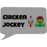 Chicken Jockey Minecraft Meme Chat Bubble Text