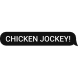 Chicken Rider! Text Message Black