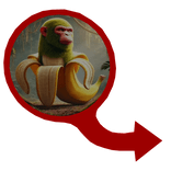 Chimpanzini Bananini Red Circle Meme