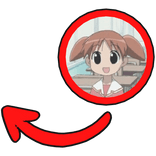 chiyo chan azumanga daioh red pointing meme circle