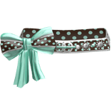 Choco & Mint Polkadot Gyaru Bow Belt 2000s Silver