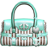 Choco Mint 2000s Designer Captain Bag 