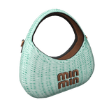 ChocoMint Wicker Shoulder Bag