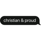 christian & proud text bubble