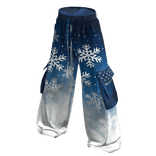 Christmas Baggy Pants - Midnight Snowfall ❄️