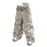 Christmas Beige Saggy Skull Boxer Jeans