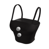 Christmas Black PomPom Santa Tank Top BB