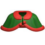 Christmas Cape Green Neck Pompom Kawaii Winter 🎅