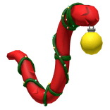 Christmas Fluffy Tail with Ornaments