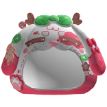 christmas gingerbread reindeer bunny hood w/ bow