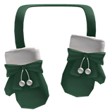 Christmas Green Neck Gloves