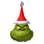 Christmas Grinch Head
