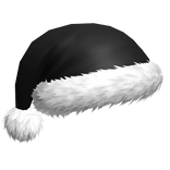 Christmas Hat Black Santa Holiday New Year Natal