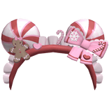 CHRISTMAS headband pink, white, red