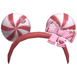 CHRISTMAS headband pink, white, red v2