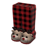 Christmas  Pjs w/ Reindeer Slippers
