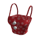 Christmas Red PomPom Snow Tank Top BB