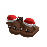 christmas reindeer slippers