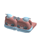 Christmas Santa Brown Blue Seal Slippers 1.0 🎄